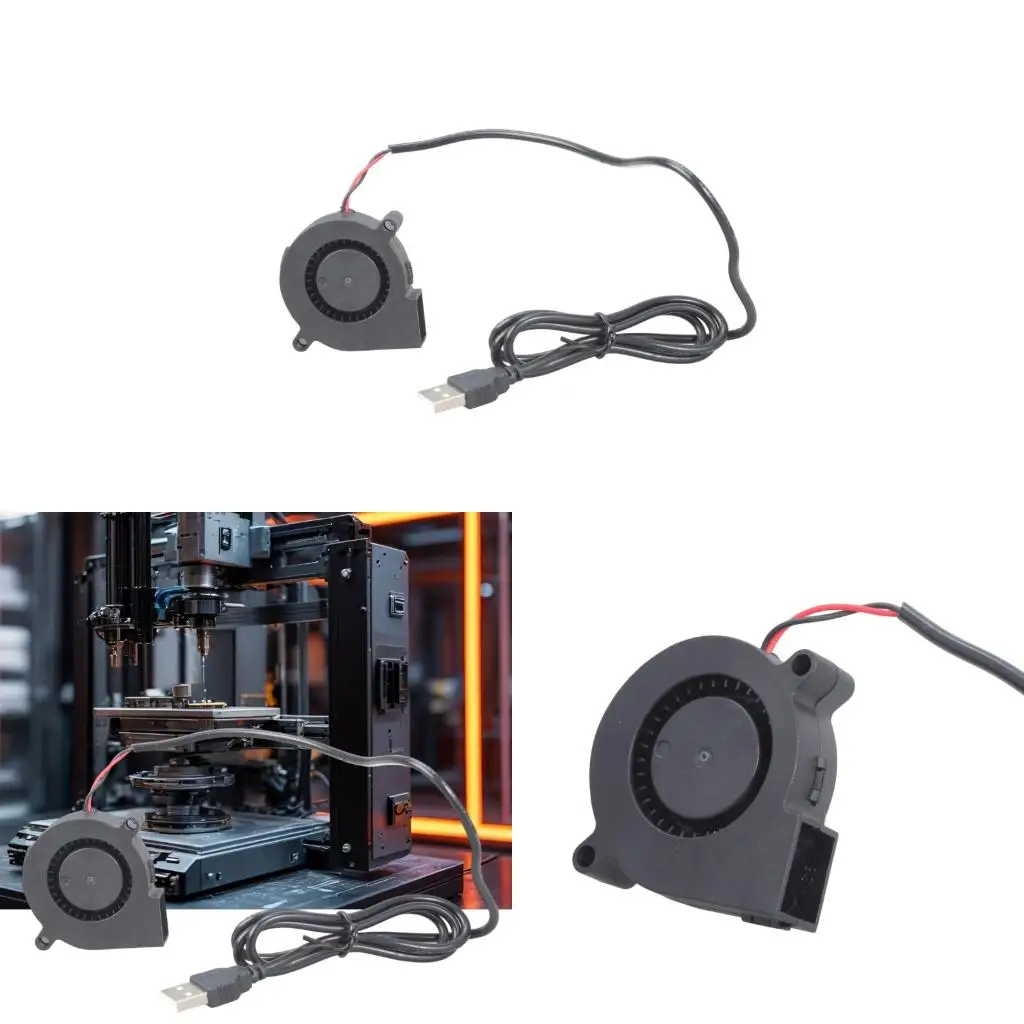 

Small DC5V USB Cooling Fan For PC And 3D Printers 4300RPM 3.5CFM Airflows Quiet Operation Blower Fan Replacement Part