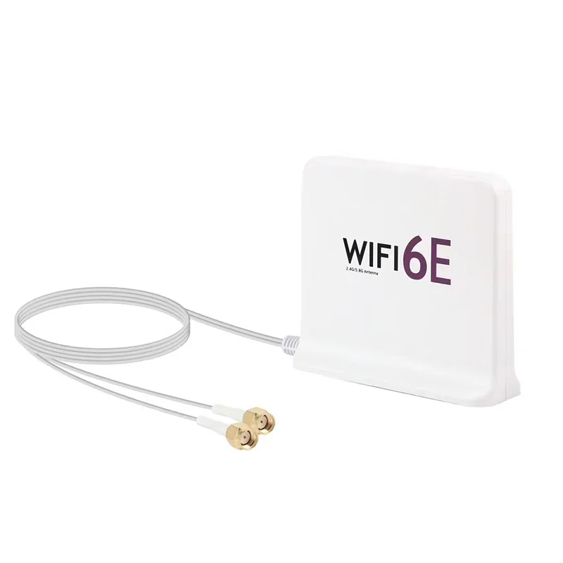 WIFI6E 2.4G/5G Dual Band Wireless WiFI Network Router RP SMA Antenna External Network Enhancer Signal Magnetic Antenna