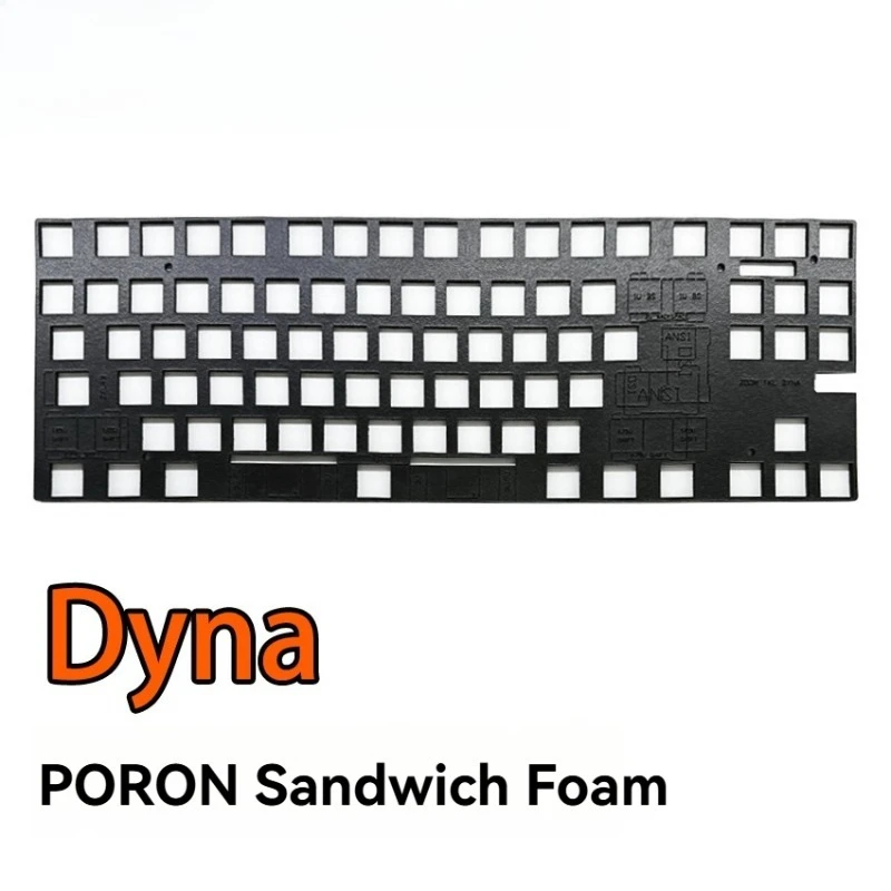 Meletrix Zoom TKL Dyna Sound Kit PORON Sandwich Foam Botom Foam PET Sound Dampening Pad لملحقات لوحة المفاتيح الميكانيكية #2