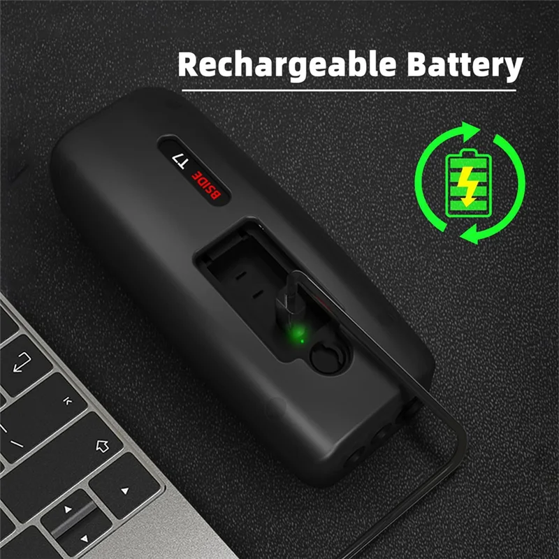 مقياس سمك بالموجات فوق الصوتية، نطاق 1-300 مم مع شاشة ملونة، مع مسبار لقياس المعادن الصلب والبلاستيك الفضي PVC-A74P