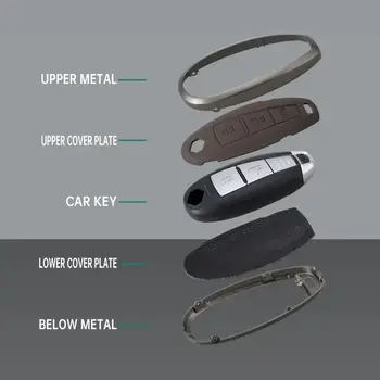 適用於鈴木S-Cross、Eitrga、Swift等車型的汽車皮革鋅合金鑰匙殼,金屬鑰匙鏈,內裝裝飾配件 6 最佳銷售 鈴木跨界車 - №3