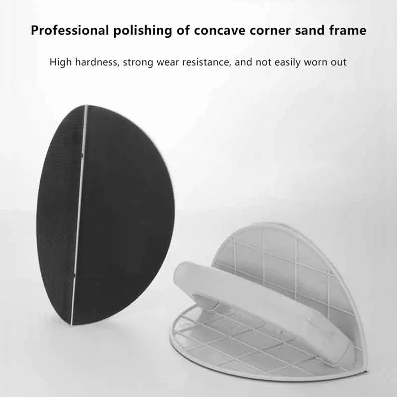 多機能半円形アングルサンディングサンドペーパー自己粘着90度サンドペーパーホルダーハイエンドパテ研磨ツール