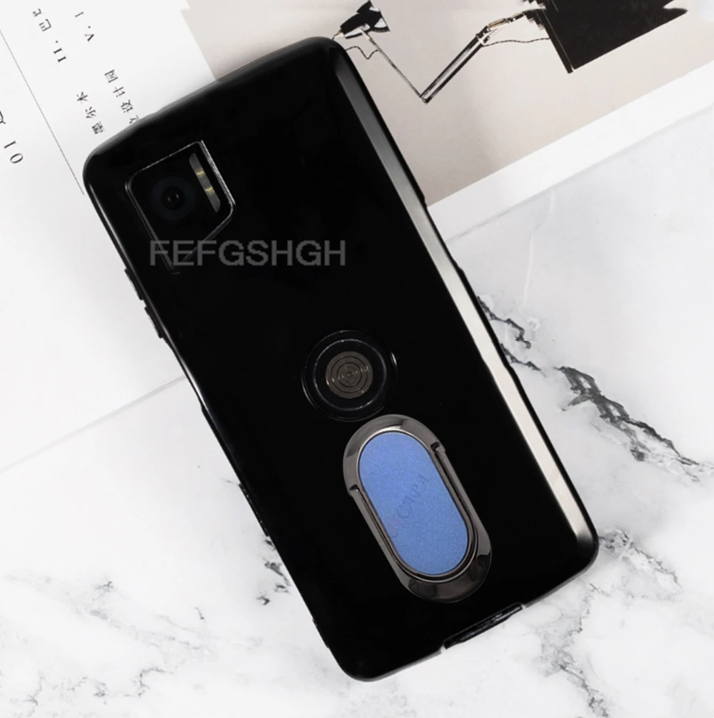 For Crosscall Stellar-M6 Stellar-M6E M6 6.1" Stellar-M6E Back Ring Holder Bracket Phone Case Smartphone TPU Soft Silicone Cover view 2