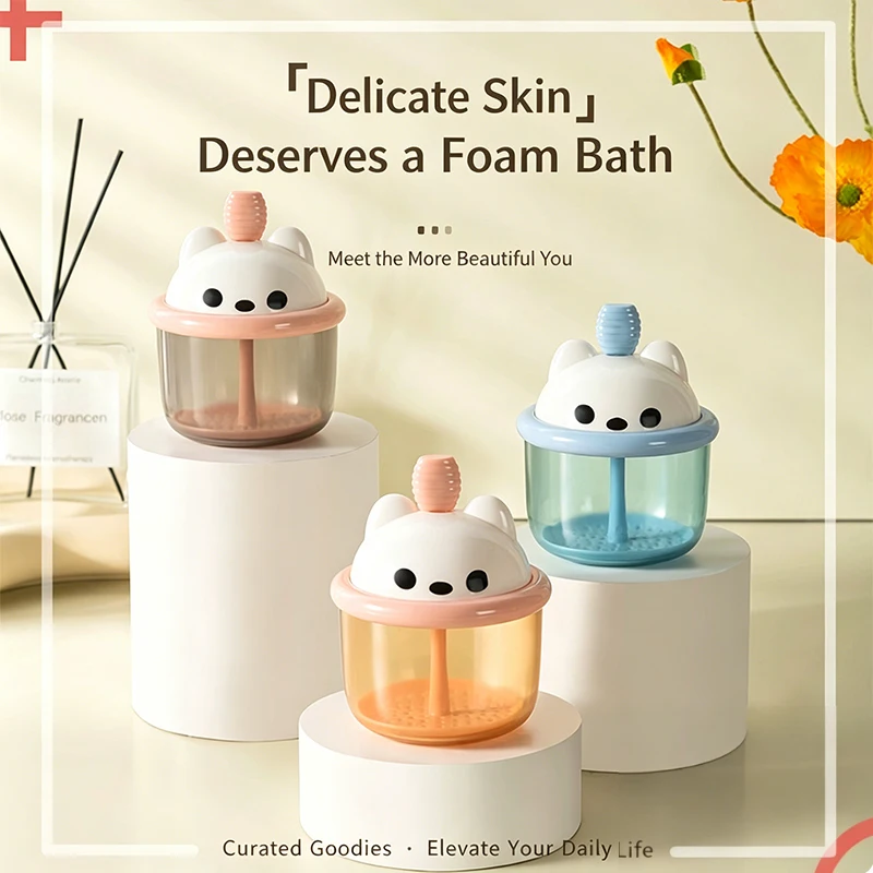 Portable Foaming Clean Tool Simple Face Cleanser Shower Bath Shampoo Foam Maker Bubble Foamer Device Cleansing Cream Liquid Soap