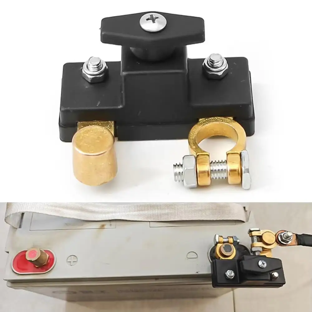 Car Battery Cut-Off Switch Splitter Disconnect Isolator Circuit Breaker Wiring Switch Quick Cut-Off Power Protector Accessories