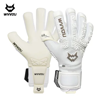 WVVOU Soccer Goalie Gloves for Adults and Youth, High Performance Goalkeeper Gloves with 5 Detachable Finger Saves 1