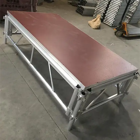 

Pre-Assembled Stage Platform Durable Aluminum Ground Support for Outdoor Dance Floor Shows Performances