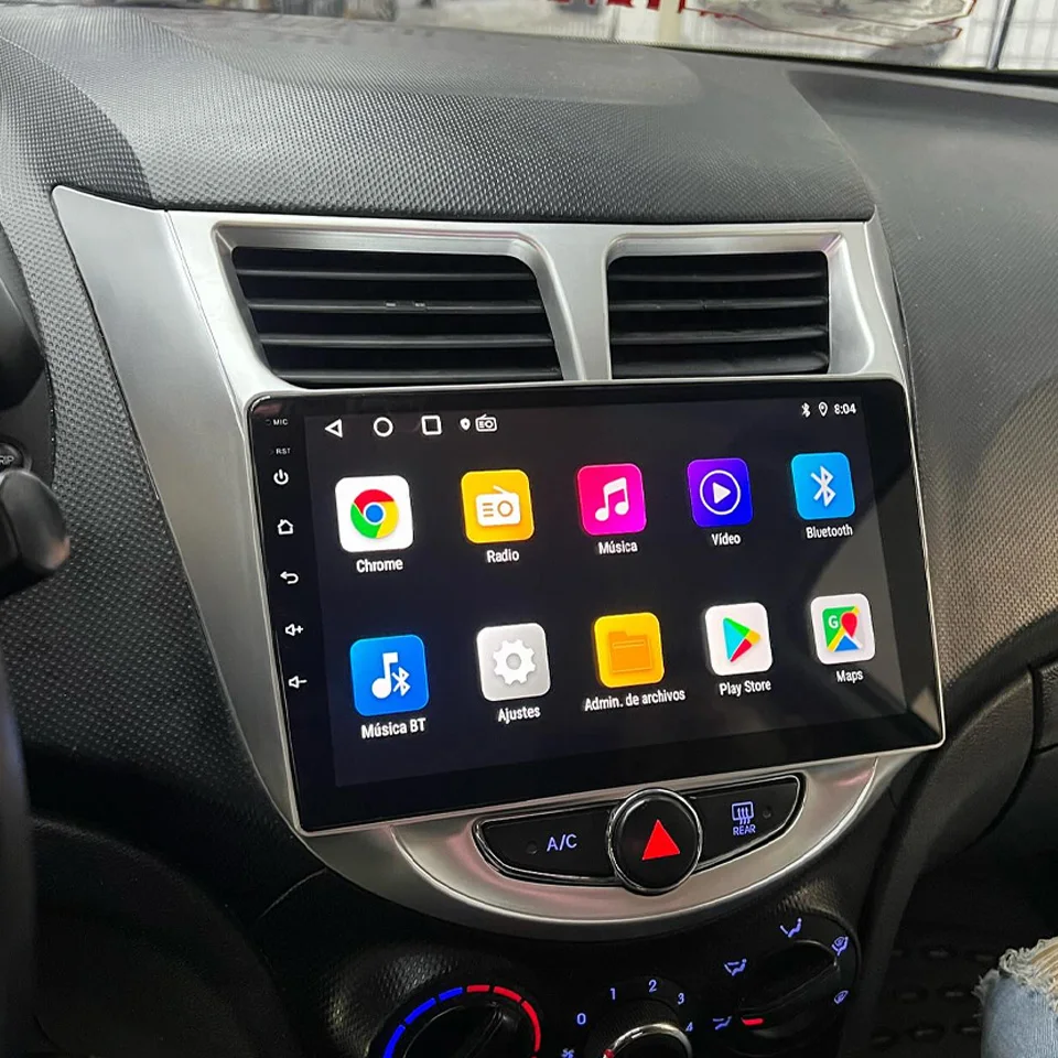 Carplay Android 14 Car Radio For Hyundai Solaris Accent Verna 2010 - 2016 Navigation GPS Multimedia Player DVD Tape Recorder