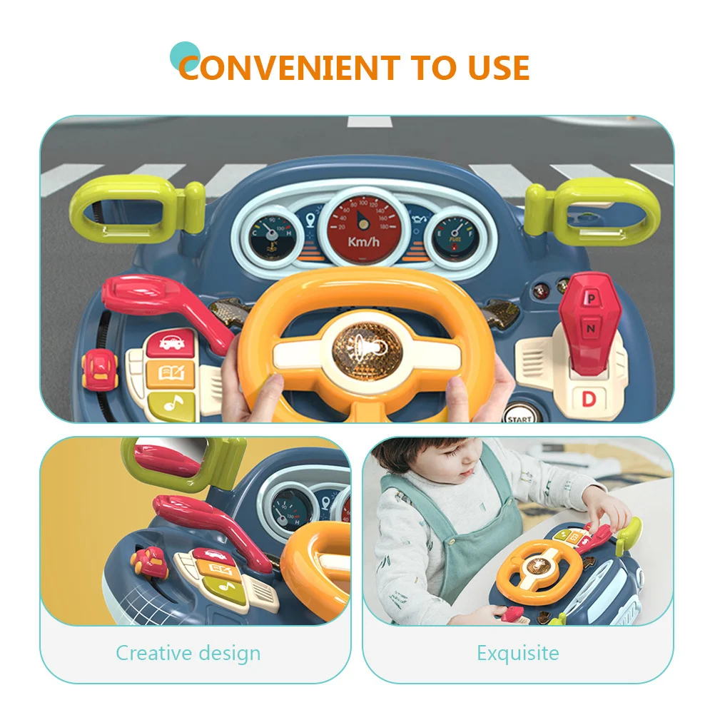 Jouet de volant pour enfants, construction de haute qualité, forme réaliste, outil d'apprentissage de la conduite automobile, activité éducative de développement