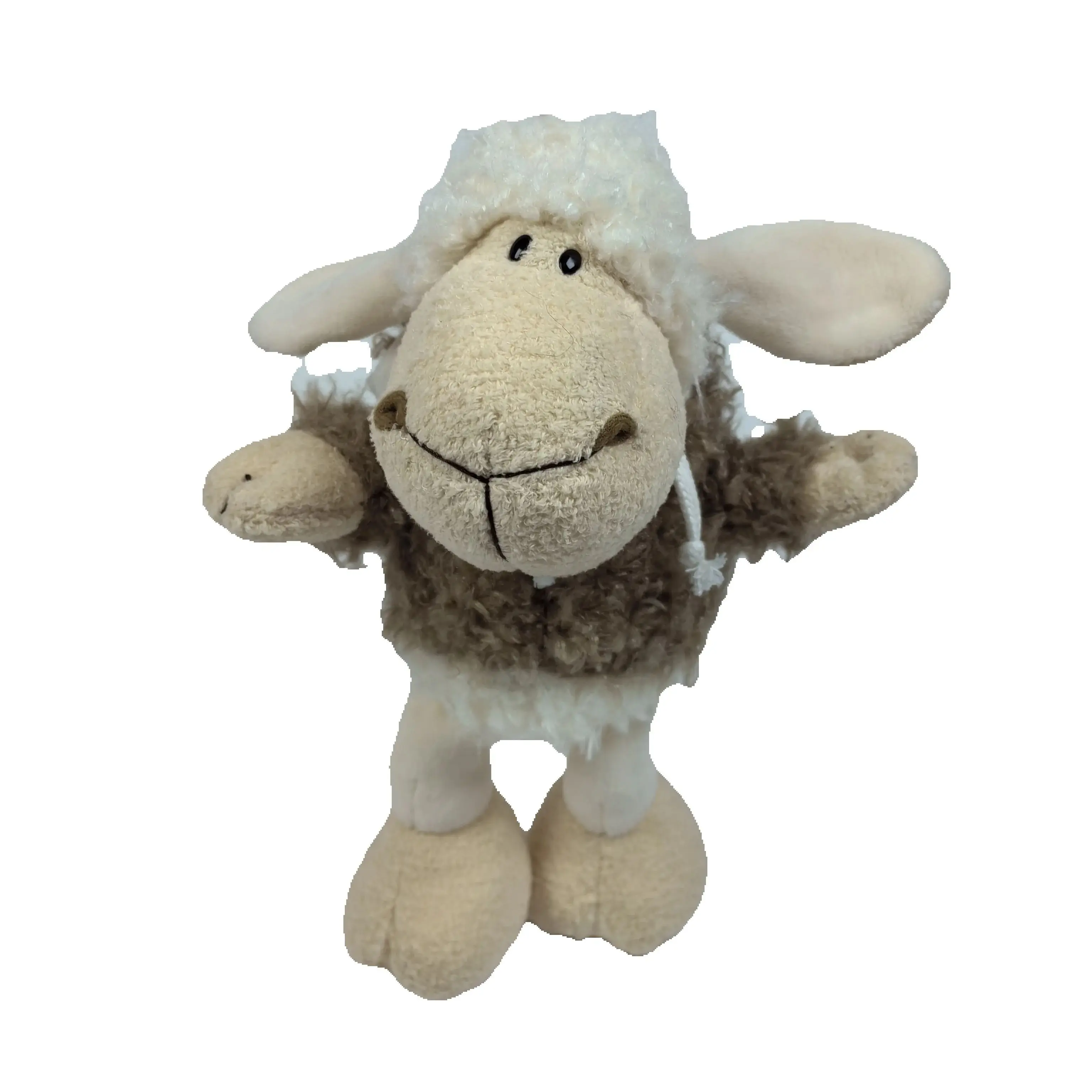 25-45cm Cute Khaki Sheep Plush Toys Soft Stuffed Cartoon Animal Lamb Stuffed Dolls Baby Accompany Toys for Kids