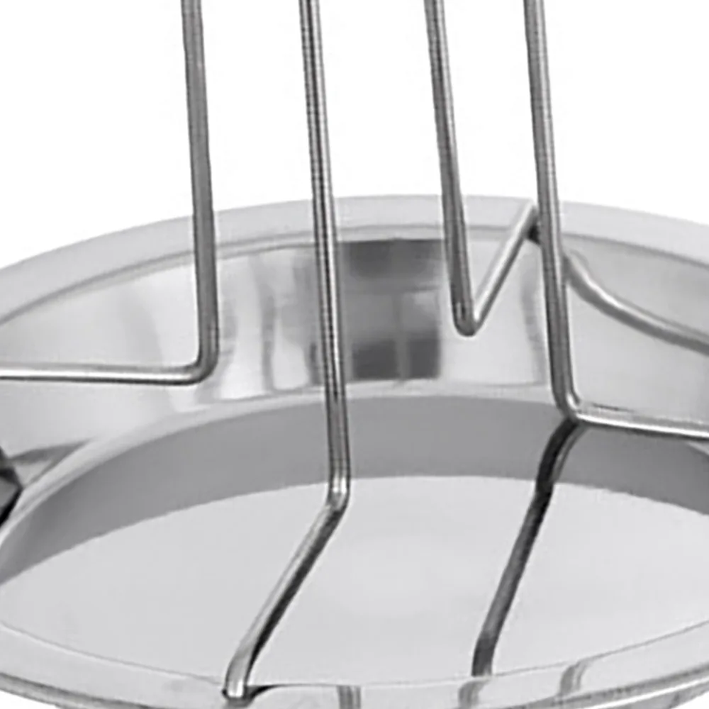 Durable Stainless Steel Chicken Roaster Rack Detachable Foldable Vertical Chicken Roaster Non-Stick Portable Turkey Roaster BBQ