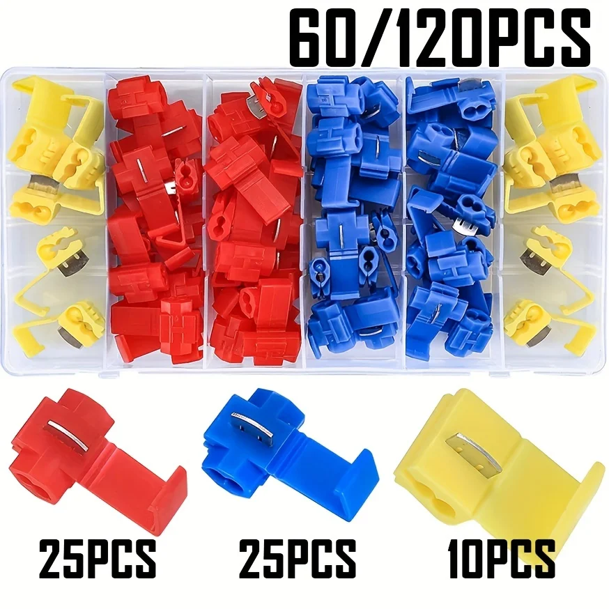 Mehrere Schnellverbinder-Sets - 30/50/100/60/120 Stück in Beuteln & Boxen in Rot, Gelb, Blau für Verschiedene Zwecke