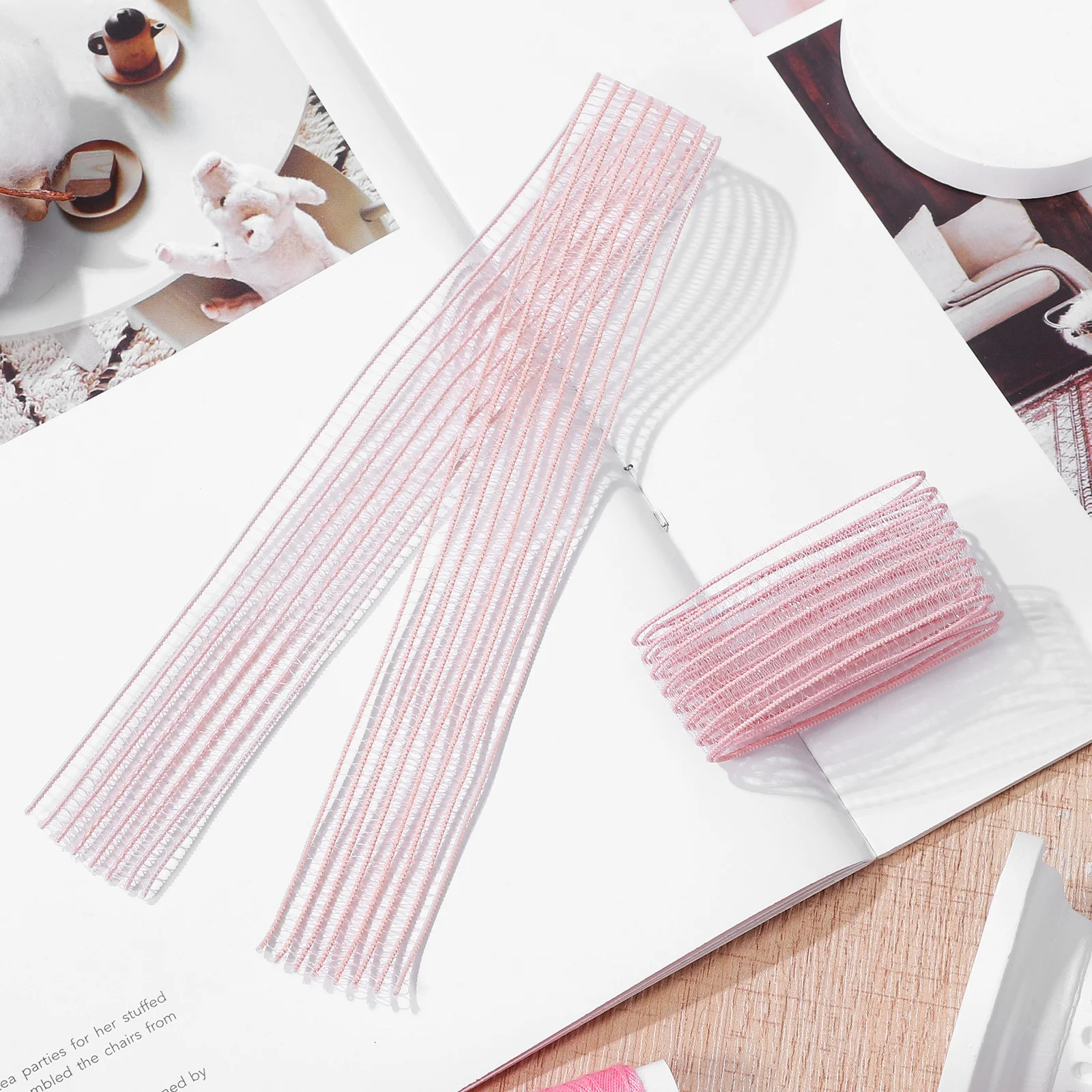 

2pcs Invisible Ballet Shoe Straps Elastic Band For Pointe Shoes Reinforced Stretch Ribbon Dance Wear Accessories