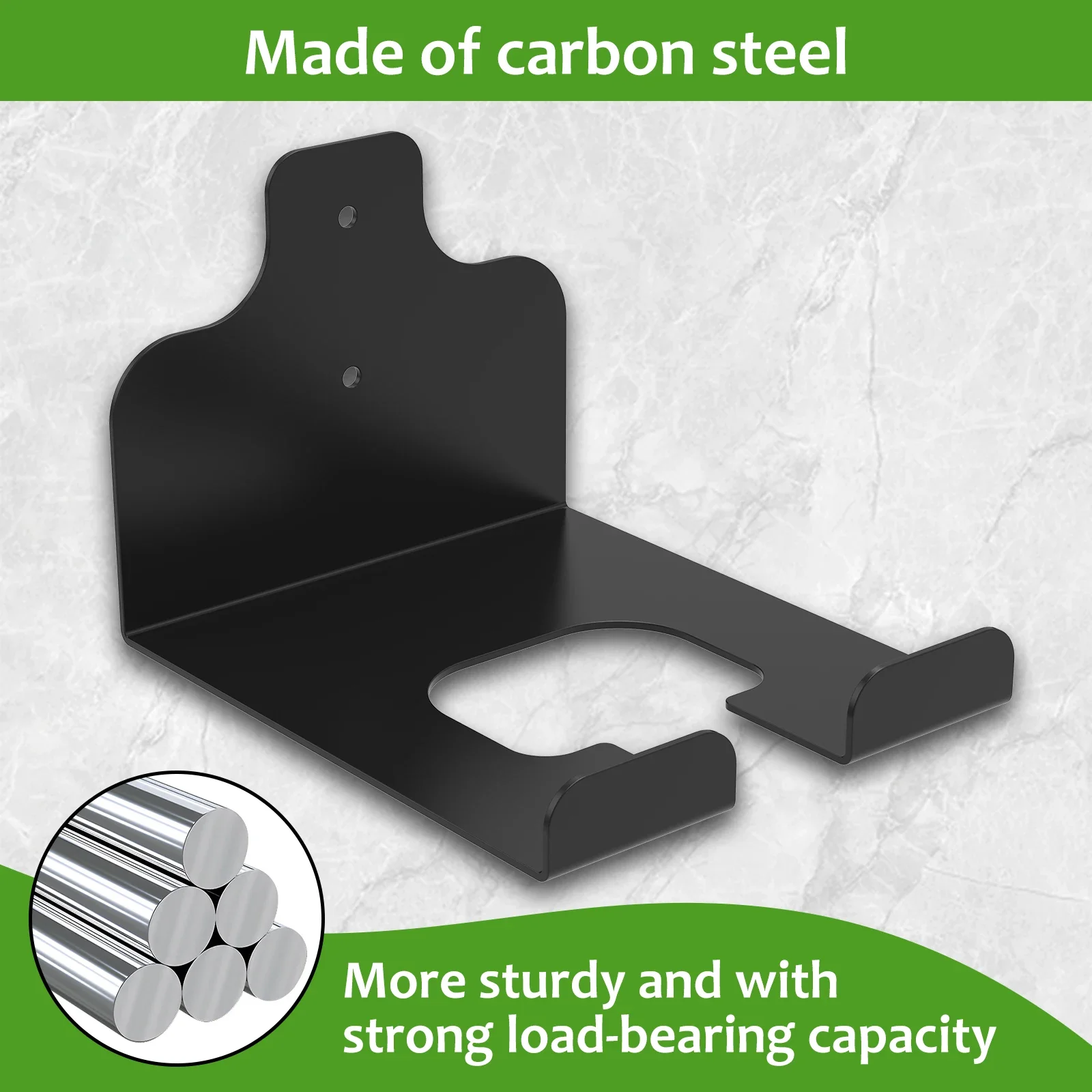 1/2Pcs Garage Tool Hanger Carbon Steel Weed Wacker Holder Wall Mounted Grass Trimmer Rack Rustproof Garage Organizer Weed Trimme