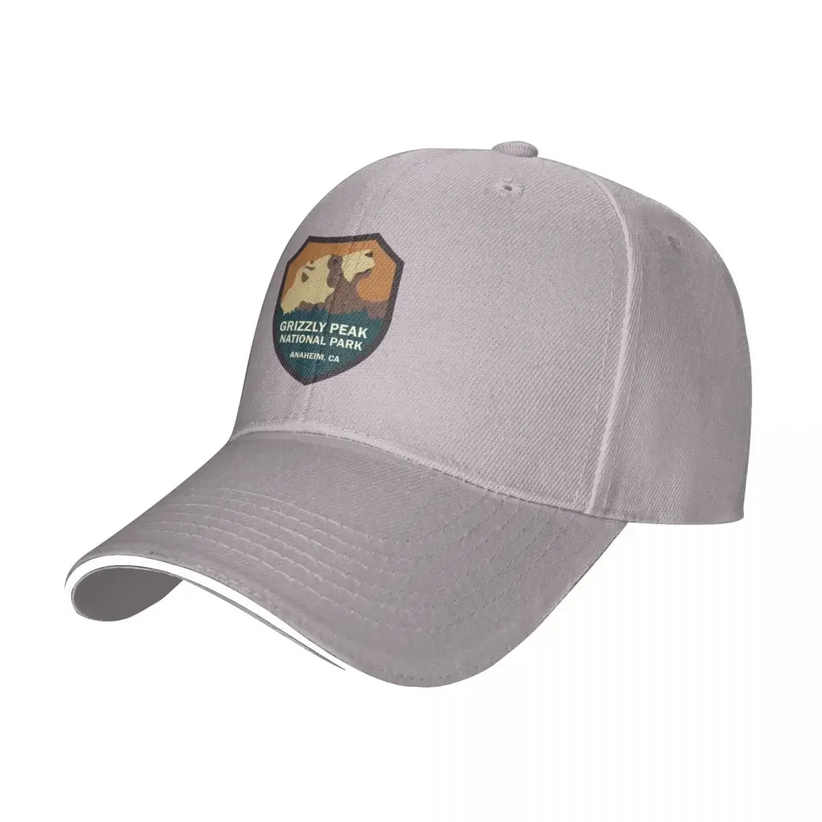 Grizzly Peak National Park Sign Cap Baseball Cap Beach outing gentleman hat fluffy hat sun hats for women Men's