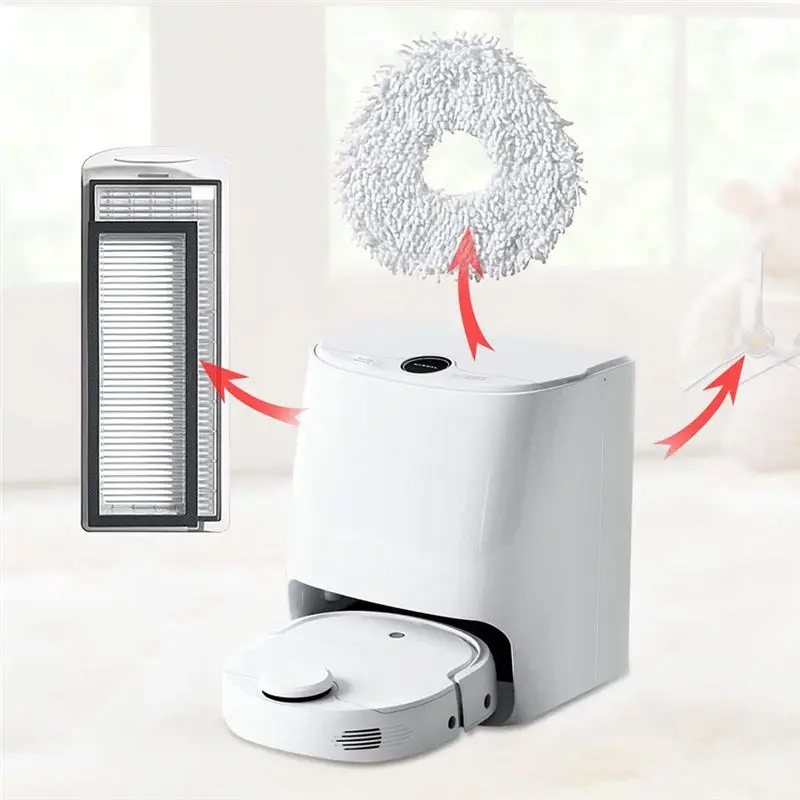 PORK-Accessories For Roborock G20S S8 Max Ultra Sweeper Ultra Sweeping Machine Replacement Mop Cloth Brush Side Filter