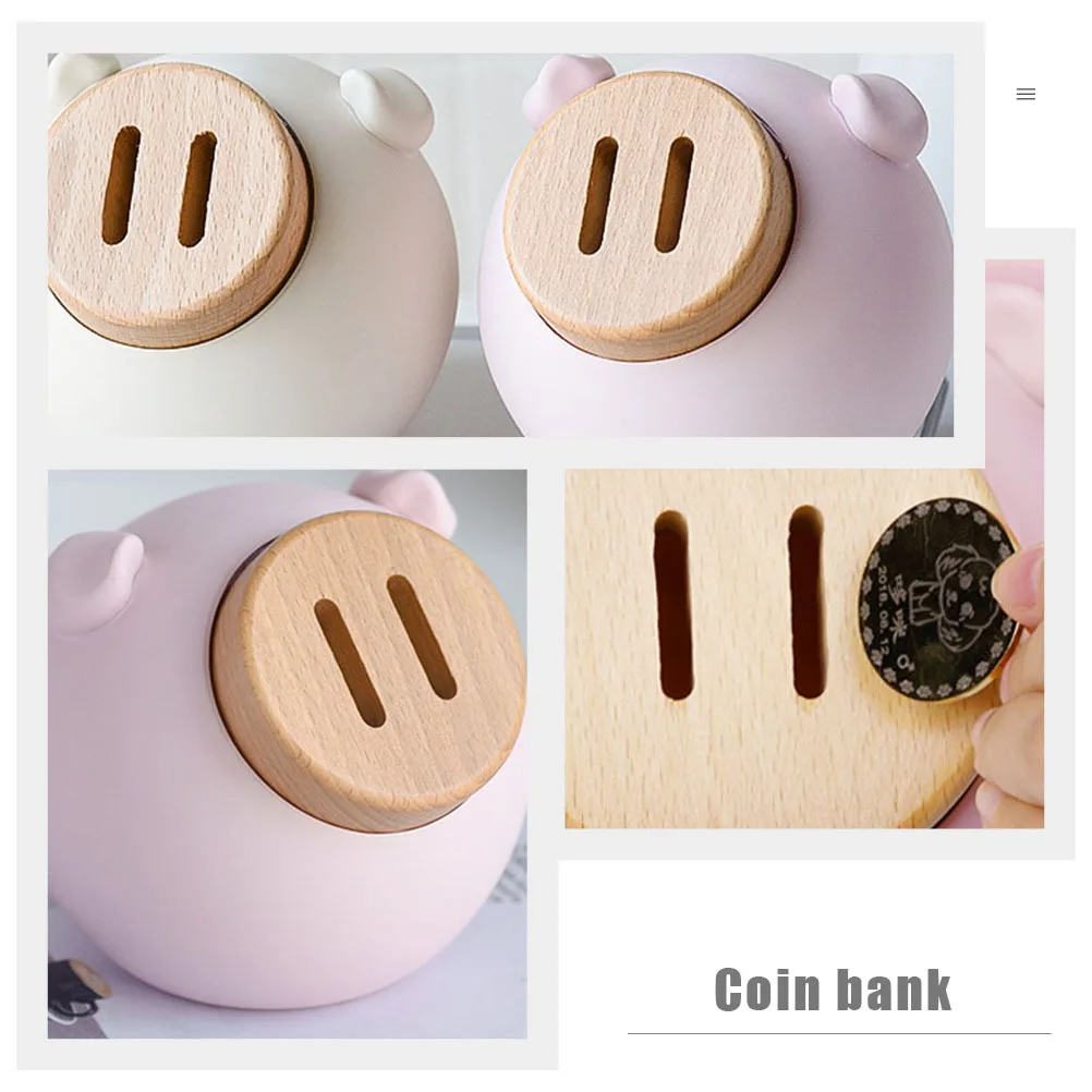 子供用貯金箱、クリエイティブな豚の形をしたコインバンク、デスクトップオーナメント、装飾的な貯金箱、家の装飾、子供部屋のコイン