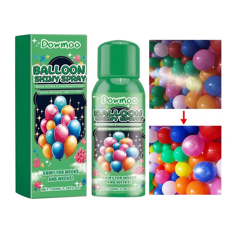 Balloons Shine Spray For Latex Balloons Precise Mist No Drips Quick Apply Instant High Shine Gloss Elegant Finish for birthday