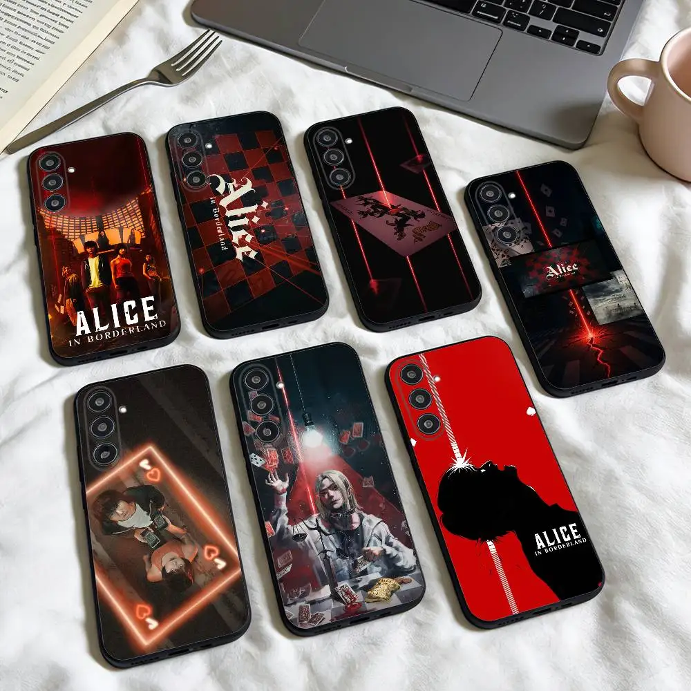

Hot TV Alice In Borderland phone Case For Samsung Galaxy A73,A72,A71,A70,A53,A52,A51,Others Soft Black Shell