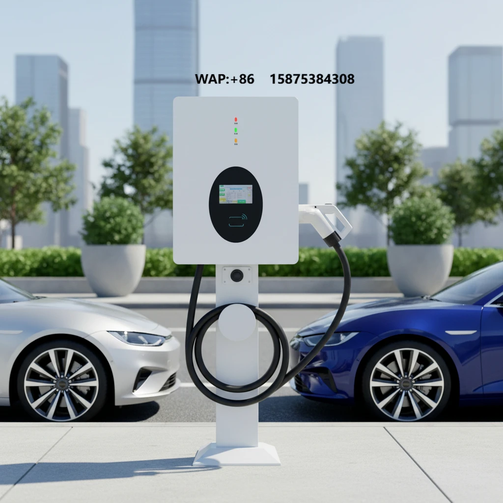 40kW High Power Wall Mounted Charging Pile Single DC Fast Charging Space Saving Design for Garages