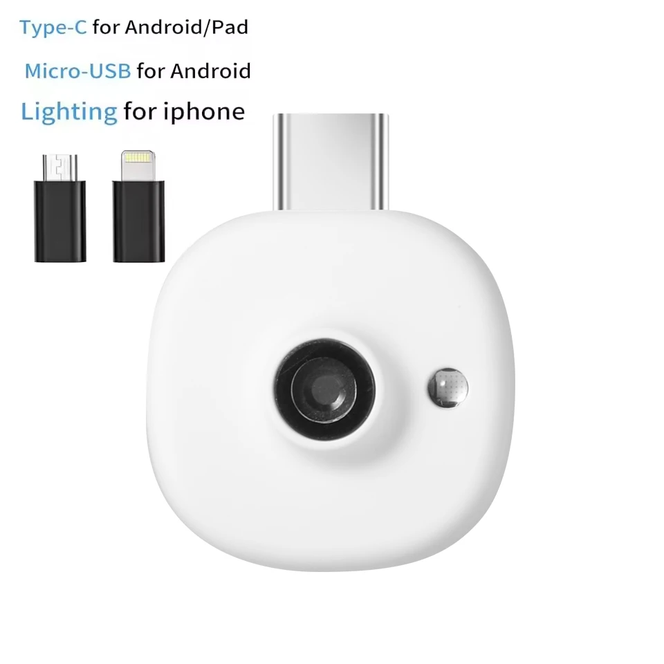 Mini UV-camera voor iPhone Android-telefoon Zichtbare gezichtszonnebrandcrème Bescherming Draagbare UV-camera voor zonnebrandcrème