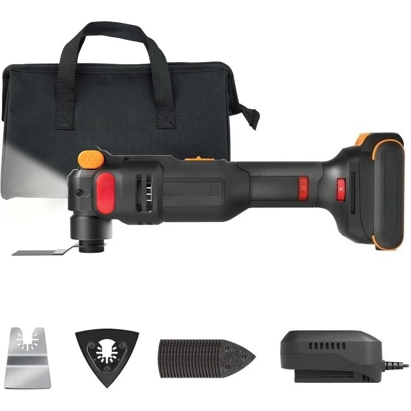 

Аккумуляторный осциллирующий многофункциональный инструмент ZZH 20 В с 5 ° Угол осцилляции, технология VibraFree, конструкция тонкого корпуса, батарея 2,0 Ач