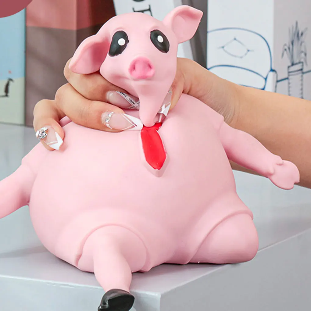 لعبة الإجهاد الممتعة والمريحة لتخفيف القلق ضغط الخنزير الوردي عند الضغط على خنزير الإجهاد الإغاثة 15*15 سنتيمتر #4