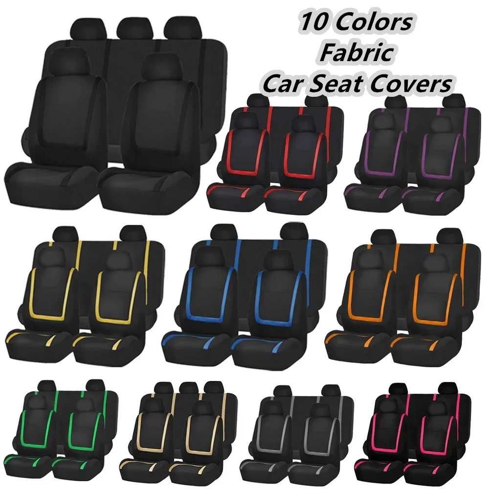 1/2/5 Seats Fabric Car Seat Covers For Hummer H1 H2 H3 Automobile Seat Cushion Protection Cover Car-Styling Interior Accessories