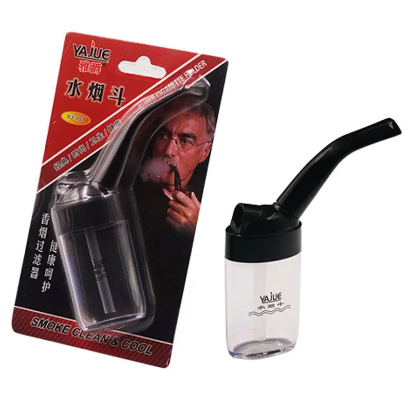 Cigarette Pipe Water Filter Mini Pocket Size Hookah Shisha Holder Outdoor Tool Smoking Tobacco Accessories