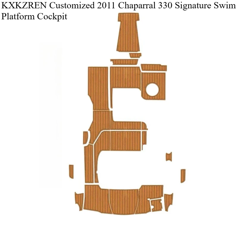 

KXKZREN Customized 2011 Chaparral 330 Signature Swim Platform Cockpit Premium EVA Foam Deck Sheet Self-adhesive Boat Floor Pad