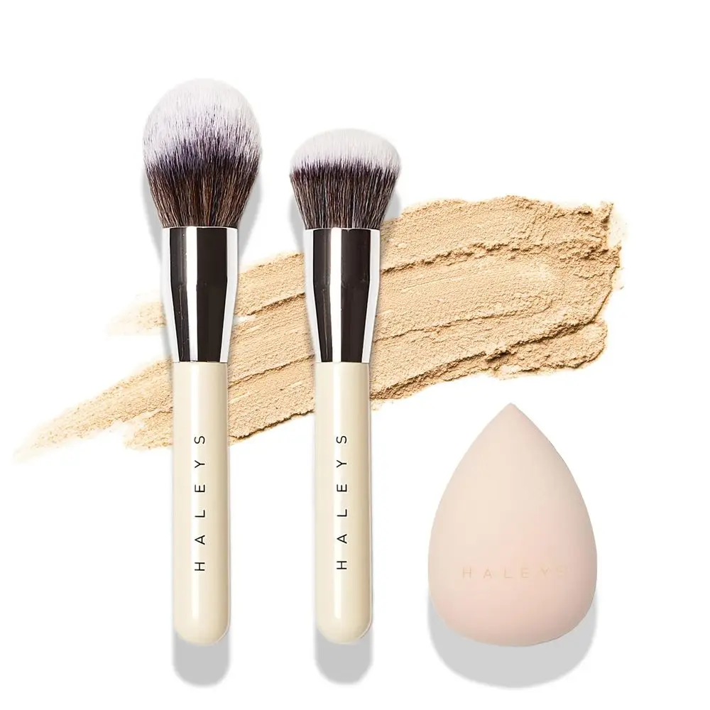 

Makeup Tools Set: Kabuki Brush, Powder Brush, Re-mix Sponge
