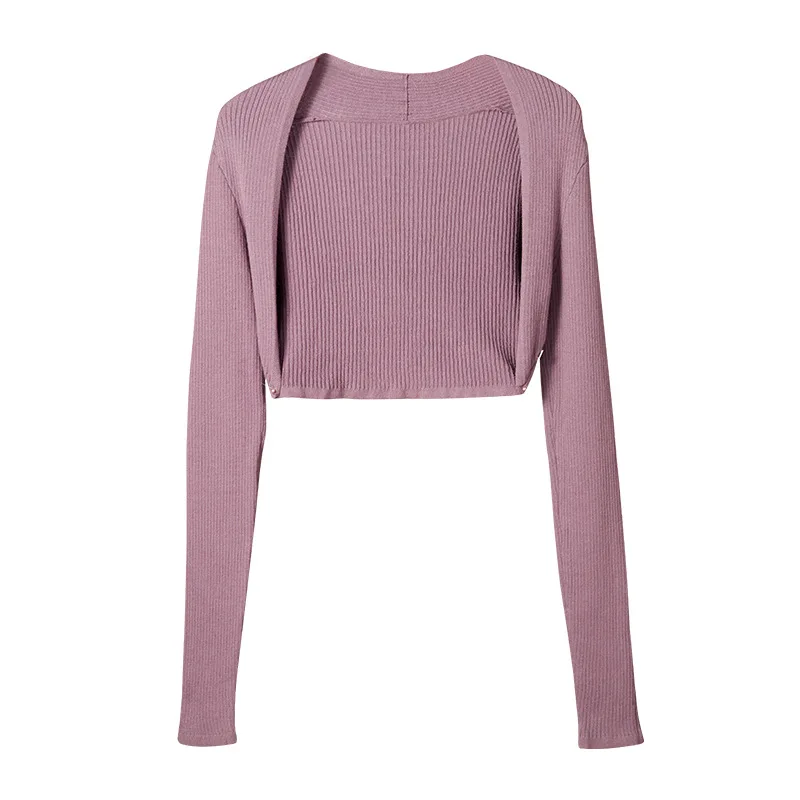 ที่กําหนดเองผู้หญิงผู้ใหญ่บัลเล่ต์แจ๊สเสื้อกันหนาวโมเดิร์นเต้นรําชุด WARM Latin Body TOP ขนาดเล็ก camisole การจับคู่ RAVE ชุด