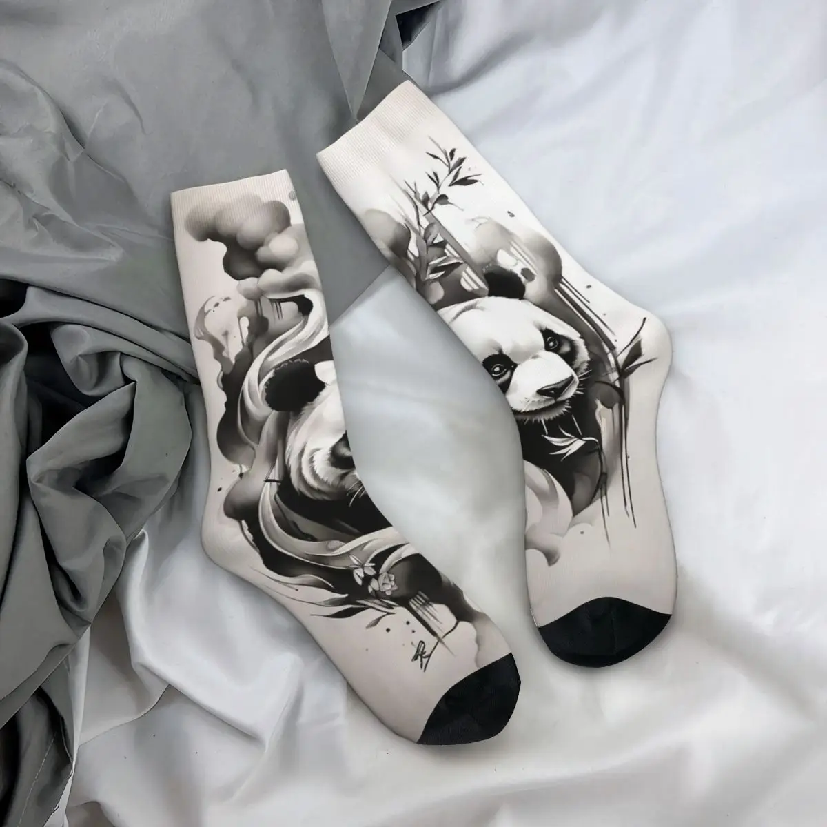 Chaussettes unisexes imprimées en 3D pour l'extérieur, chaussettes en elin de style de rue, animaux cool, veons, tigres, ajuster illes, heureux