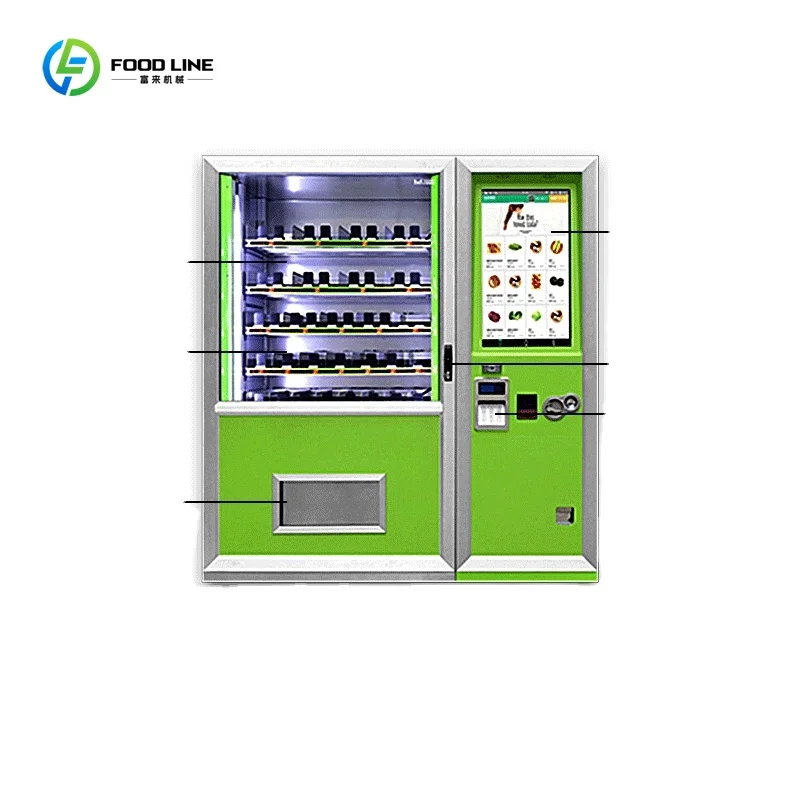 

Out Door Smart Vending Machine for Fresh Commodities Fruit and Vegetable Refrigeration Custom Vending Machine