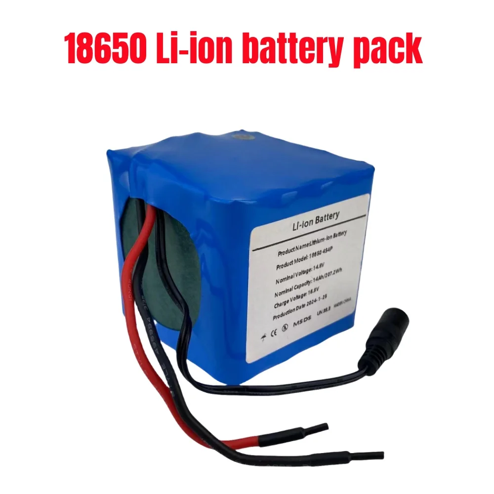 4S4P 14.8V 14Ah BMS بطارية ليثيوم قابلة للشحن حزمة 16.8V 2A شاحن للدراجات البخارية والدراجات ثلاثية العجلات