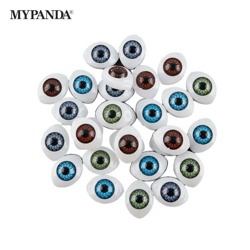 7mm-12mm 10pcs/pack Plastic Doll Safety Eyes For Animal Toy Puppet Making DIY Craft Doll Accessories  Random Color