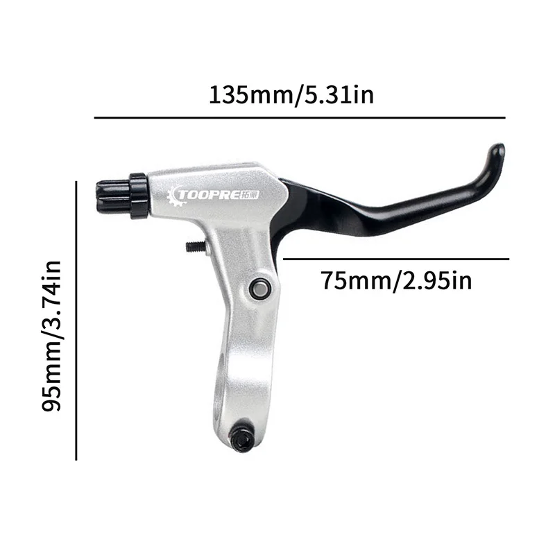 1 Pair Bicycle Brake Handle Bar MTB Mountain Bike Cycling Sports Replacement Aluminum Alloy Left Right Brake Levers Accessories