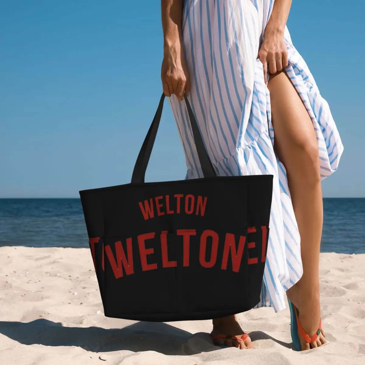 

Dead Poets Society- Welton Logo Beach Tote Bag Sport Gym Yoga Duffle Large Tote Bag Women Travel Bag Fitness bag