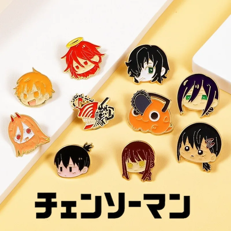 بالمنشار رجل بروش دبابيس الإبداعية حقيبة أنيمي التلبيب مجوهرات المينا بنين بنات على ظهره الديكور مضحك دبوس اكسسوارات اللعب الهدايا #2