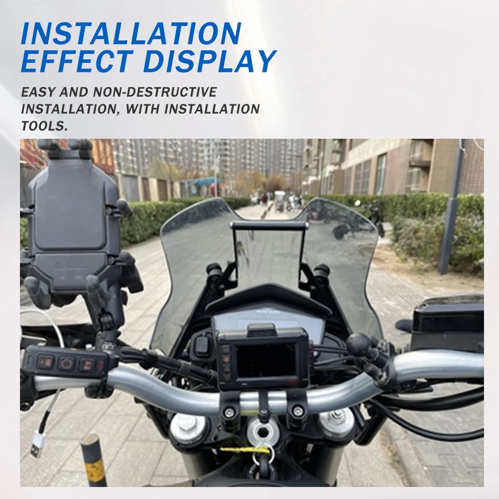 For MOTO GUZZI V 85 TT V85 TT V85TT 2019 - 2024 GPS Navigation Bracket Motorcycle Accessories USB Mobile Phone Holder Cross Bar