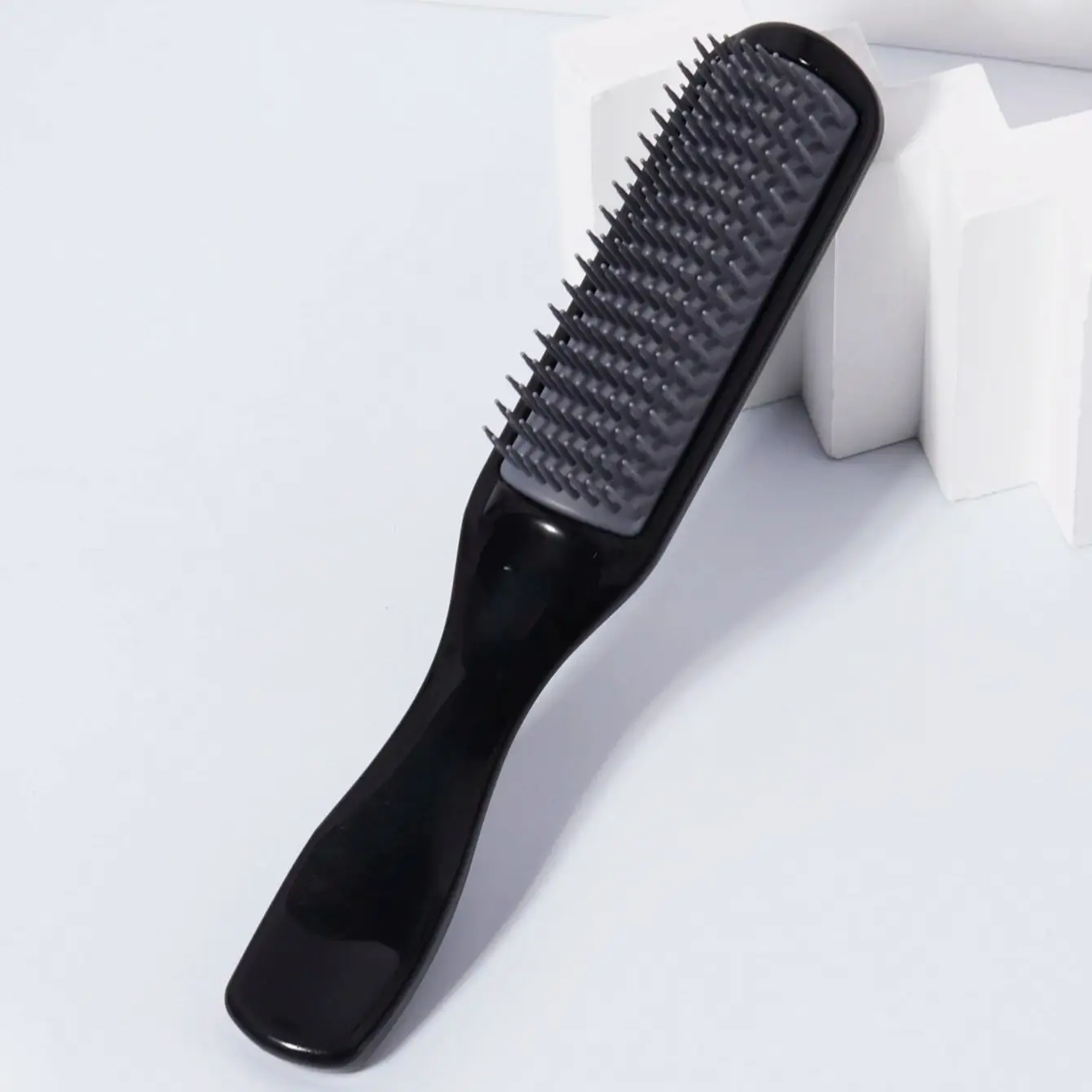 فرشاة ذات 9 صفوف من الشعر المجعد - تشكيل وتحديد تصفيف الشعر مع قبضة مريحة للعناية اليومية بالشعر وتصفيفه #5