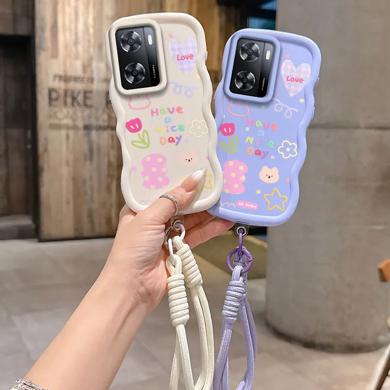 Adatto per OnePlus Nord N20 SE Ha un bel giorno Custodia progettata per l'intrattenimento con flessibile e anti-impronte digitali e cordino