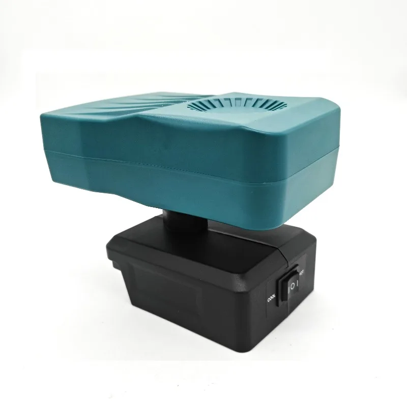 Portable Cordless Heater Cooling Heating Fan with Adjustable Airflow Direction for Makita/Milwauke/Bosch 18V Battery for Outdoor