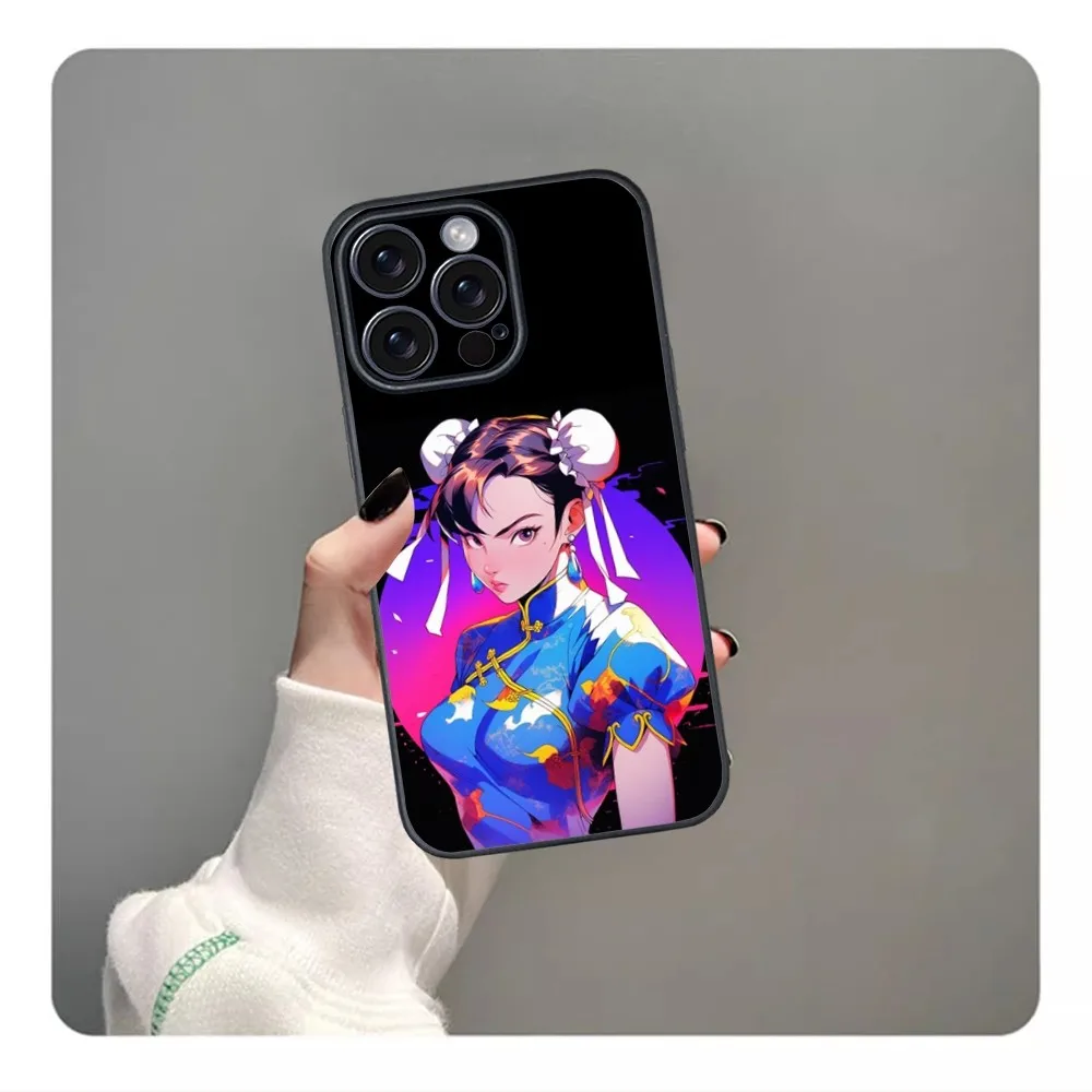 Chun-Li Game-Street-Fighters Phone Case For iPhone 16 15 14 13 12 11 PRO MAX PLUS Mini TPU Soft to Skin-friendly case