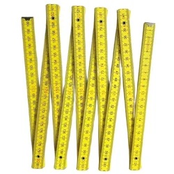 Folding Wood Rulers Measuring Sticks 2 Meter Wooden Foldable Ruler Yardstick Measuring Rule for Woodwork DIY Craft Carpenter