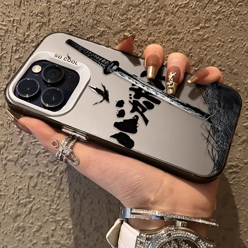 Etui na telefon Samsung Galaxy S25 Ultra S24 S23 S22 S21 Plus S20FE A55 A54 A35 z motywem japońskich komiksów Vagabond Samurai, odporne na wstrząsy.