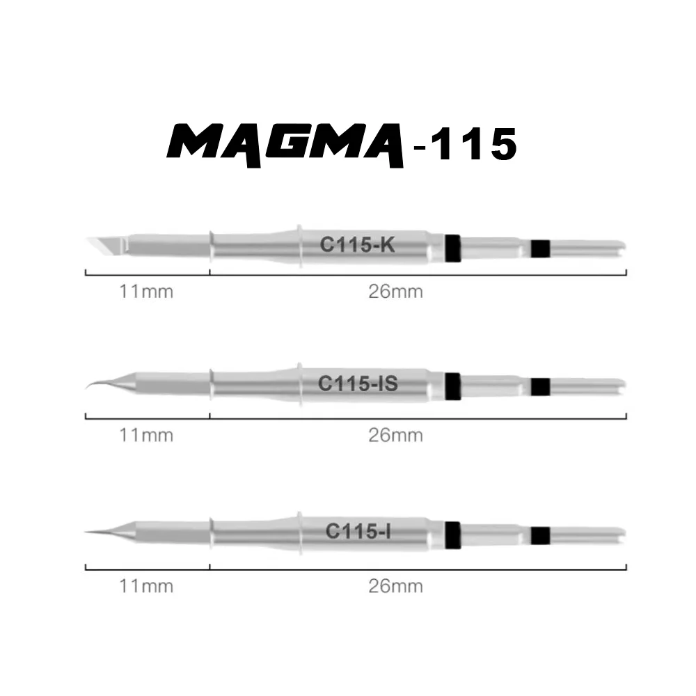 MAGMA C210 C245 C115 Soldering Iron Tips Compatible JBC Sugon Aifen Aixun Soldering Station Heating Core Solder Tips