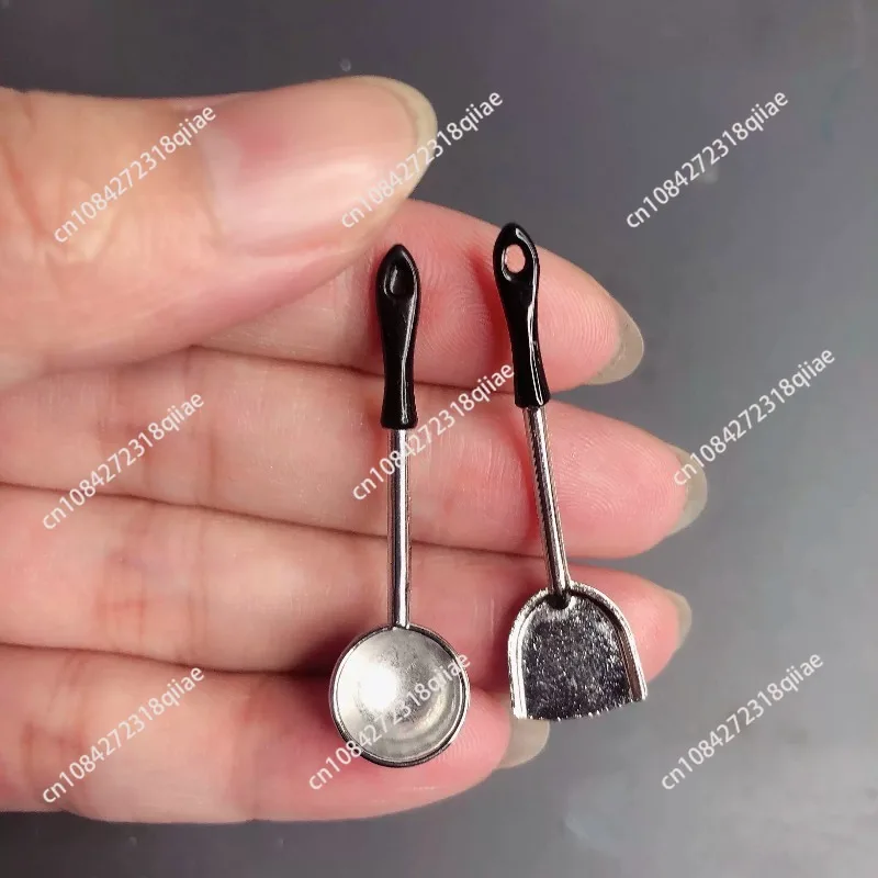 ミニメタルシャベルスプーンモデル-1-12-ドールハウスキッチンアクセサリー-ポケットフードプレイ、プレイハウスおもちゃ