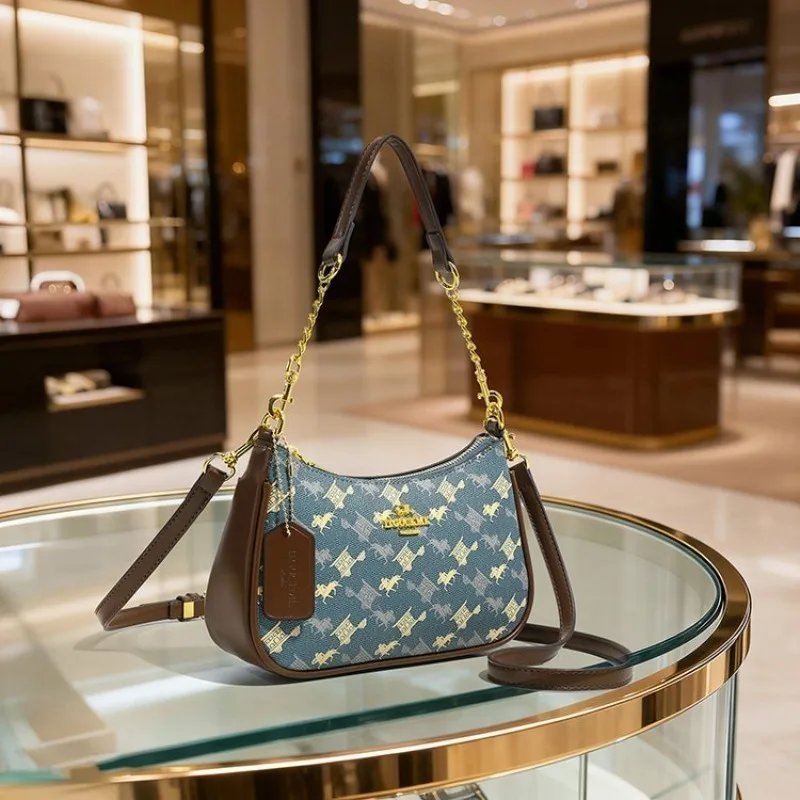 Multi-Functional Ladies Leather Crossbody Bag Designer Shoulder Handbag Elegant Luxury Tote Women's Office Messenger Purse