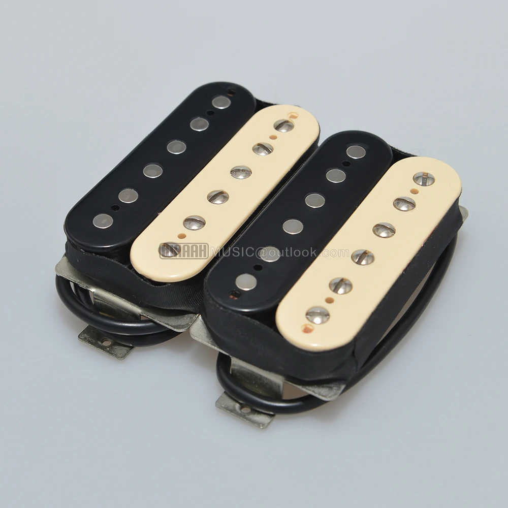 GB style Alnico II Bridge Humbucker Pickup Black White Zebra Color Alnico 2 Magnet for Electric Guitar